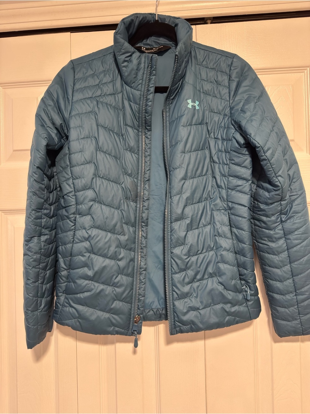 Under Armour Women’s Quilted Puffer Jacket in Steel Blue